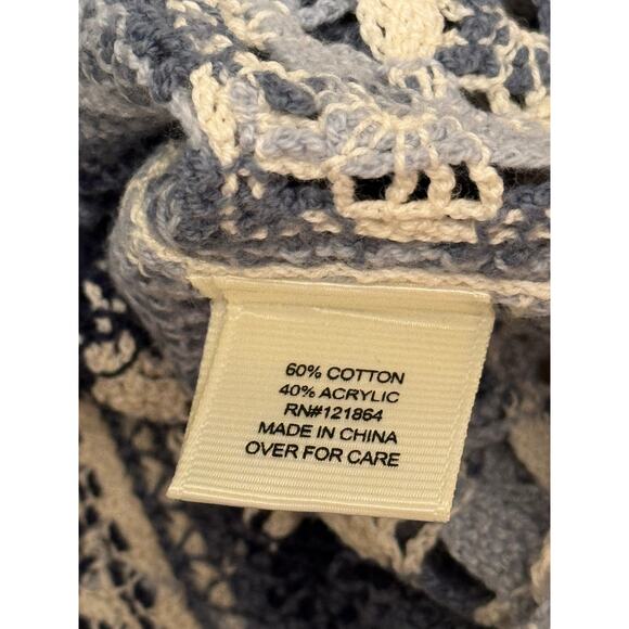 NWT Men's Morse Code Short Sleeve Notch Collar
Crochet Shirt in Navy - Picture 12 of 13